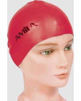 Σκουφάκι Κολύμβησης Amila Basic Κόκκινο 47014