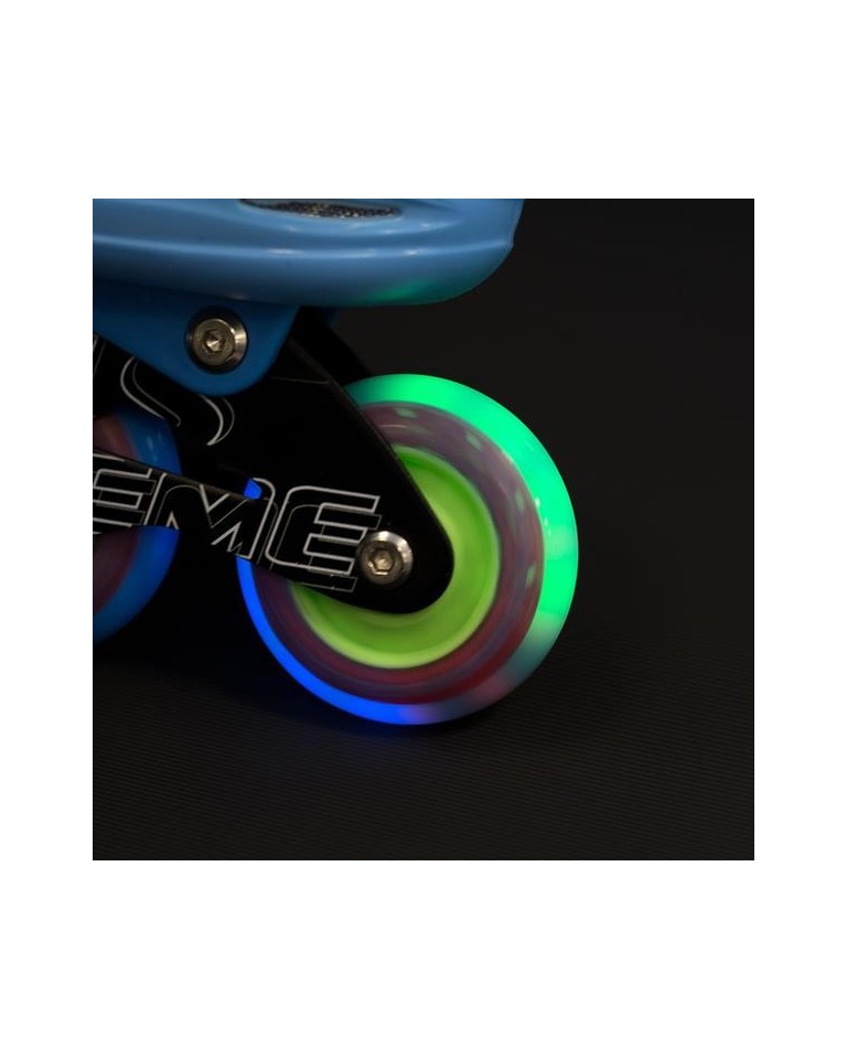 Αυξομειούμενα Πατίνια Roller NJ4605 A INLINE NILS EXTREME Μπλέ με LED φωτάκια