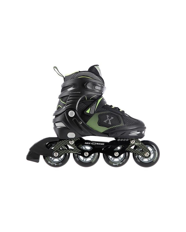 Αυξομειούμενα Πατίνια Roller Nils Extreme In-Line Skates Μαύρο/Πράσινο NA 9080 (39-42)