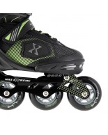 Αυξομειούμενα Πατίνια Roller NA 9080 Μαύρο/Πράσινο IN-LINE SKATES NILS EXTREME