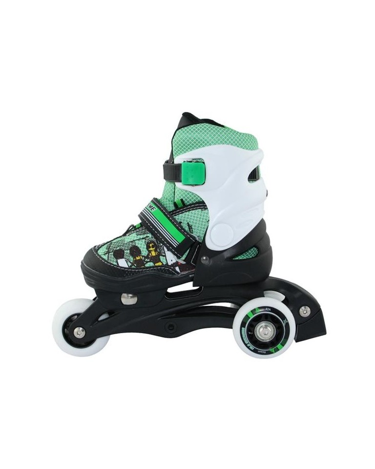 Αυξομειούμενα Roller NJ9128 2 ΣΕ 1 Πράσινο IN-LINE SKATES/HOCKEY ICE SKATES