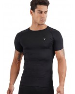 MEN'S COMPRESSION S/S T-SHIRT MAGNETIC NORTH 50027 Black