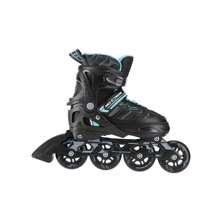 Αυξομειούμενα Πατίνια Roller Μαύρο/Μπλέ Nils Extreme In-Line Skates (Size 39-42)