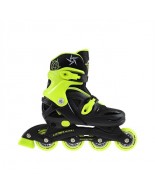 Αυξομειούμενα Πατίνια Roller NJ/NA 0321 Μαύρο/Λαχανί IN-LINE SKATES NILS EXTREME