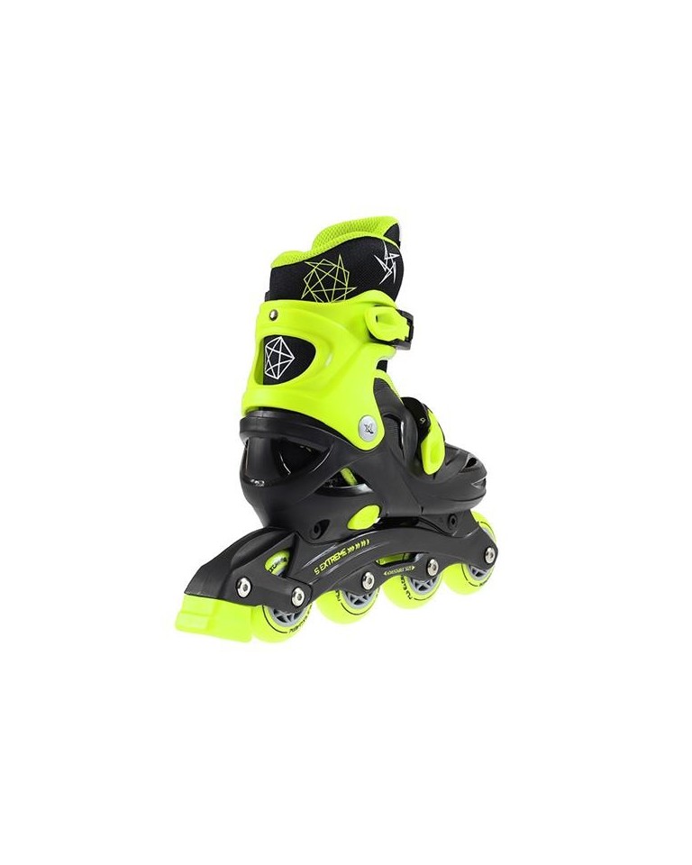 Αυξομειούμενα Πατίνια Roller NJ/NA 0321 Μαύρο/Λαχανί IN-LINE SKATES NILS EXTREME